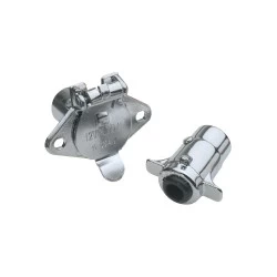 4-Way Round Connector, Car and Trailer End, Metal