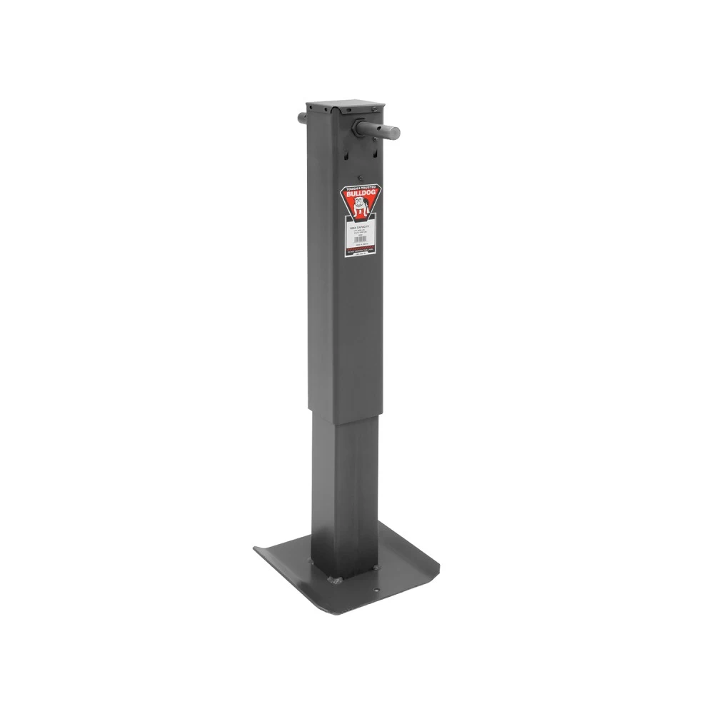 Bulldog 12,000 lbs. Square Trailer Jack Sidewind 26" Lift Fixed Leg