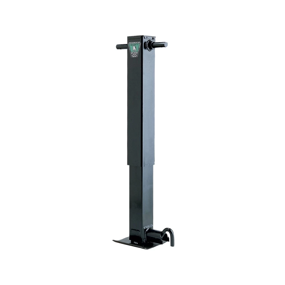 Bulldog 12,000 lbs. Square Trailer Jack Sidewind 26" Lift Drop Leg w/ Spring Return