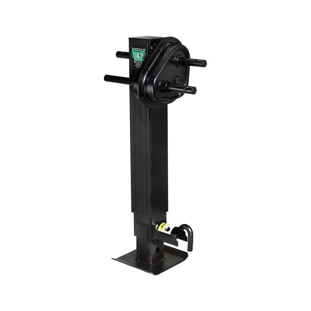 Bulldog 2-Speed 12,000 lbs Square Trailer Jack Drop Leg w/ Spring Return Traditional Gearbox 26" Lift
