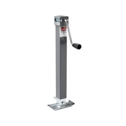 Bulldog 5,000 lbs. Square Trailer Jack Sidewind 15" Lift Drop Leg w/ Footplate