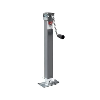Bulldog 5,000 lbs. Square Trailer Jack Sidewind 15" Lift Drop Leg w/ Footplate