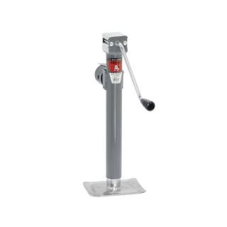 198250 BULLDOG Round Trailer Jack Side Mount 7000 lbs. Lift Capacity Side Wind Weld-On 15 inch Travel Bulldog 7,000 lbs. Round Pipe Mount Swivel Trailer Jack Sidewind 15" Lift w/ Pull Pin