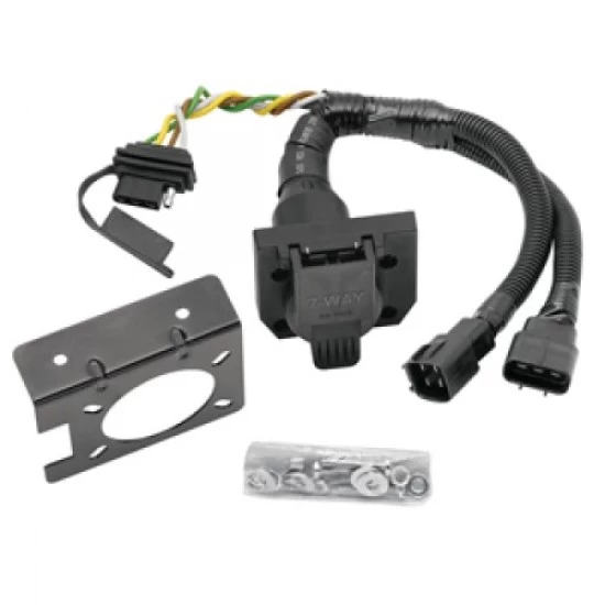 20137 2003 2004 2005 2006 03 04 05 06 Tundra w/Factory 7-Way 2003 Tekonsha Trailer Tow Wiring Harness 7-Way + 4-Way Flat 7-Way Trailer Wiring Harness Kit For 03-06 Toyota Tundra RV Round Connector