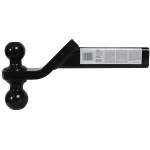Reese Dual Ball Trailer Hitch Ball Mount Fits 2" Tow Receiver 2" Ball has Drop 2-5/16" has 3/4" Rise 10" Long