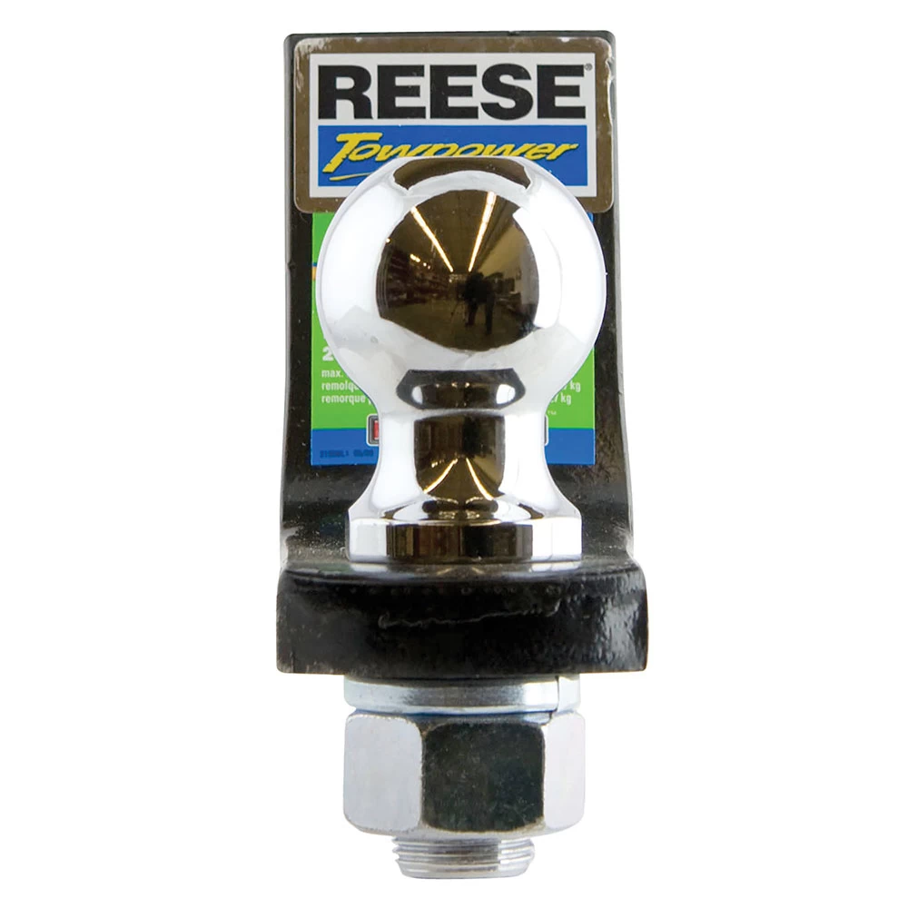 Reese 6,000 lbs Ball Mount Kit w/ 2" Ball Pin/Clip Fits 2" Trailer Tow Hitch Receiver 3-1/4" Drop 2" Rise 9" Long