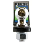 Reese 6,000 lbs Ball Mount Kit w/ 2" Ball Pin/Clip Fits 2" Trailer Tow Hitch Receiver 3-1/4" Drop 2" Rise 9" Long