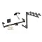 Trailer Tow Hitch w/ 4 Bike Rack For 99-06 Suzuki Vitara Grand Vitara XL-7 Chevy Tracker tilt away adult or child arms fold down carrier w/ Lock and Cover