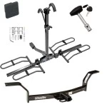 Trailer Tow Hitch For 92-00 Honda Civic Coupe & Sedan Only 97-01 Acura EL Platform Style 2 Bike Rack w/ Hitch Lock and Cover