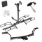 Trailer Tow Hitch For 92-00 Honda Civic Coupe & Sedan Only 97-01 Acura EL Platform Style 2 Bike Rack w/ Hitch Lock and Cover