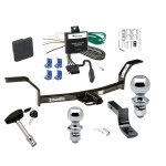 Trailer Tow Hitch For 97-01 Acura EL All Models Deluxe Package Wiring 2" and 1-7/8" Ball and Lock