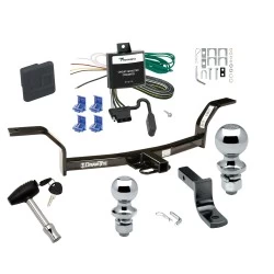 Trailer Tow Hitch For 97-01 Acura EL All Models Deluxe Package Wiring 2" and 1-7/8" Ball and Lock