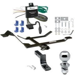 Trailer Tow Hitch For 98-10 Volkswagen Beetle 99-06 Golf 07-10 City Golf Complete Package w/ Wiring Draw Bar and 2" Ball