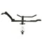Trailer Tow Hitch For 98-10 Volkswagen Beetle Golf Deluxe Package Wiring 2" and 1-7/8" Ball and Lock