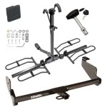 Trailer Tow Hitch For 00-07 Ford Focus Sedan Hatchback Except SVT Platform Style 2 Bike Rack w/ Hitch Lock and Cover