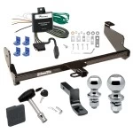 Trailer Tow Hitch For 00-03 Ford Focus Sedan Deluxe Package Wiring 2" and 1-7/8" Ball and Lock