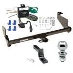 Trailer Tow Hitch For 00-03 Ford Focus Sedan Complete Package w/ Wiring Draw Bar and 1-7/8" Ball
