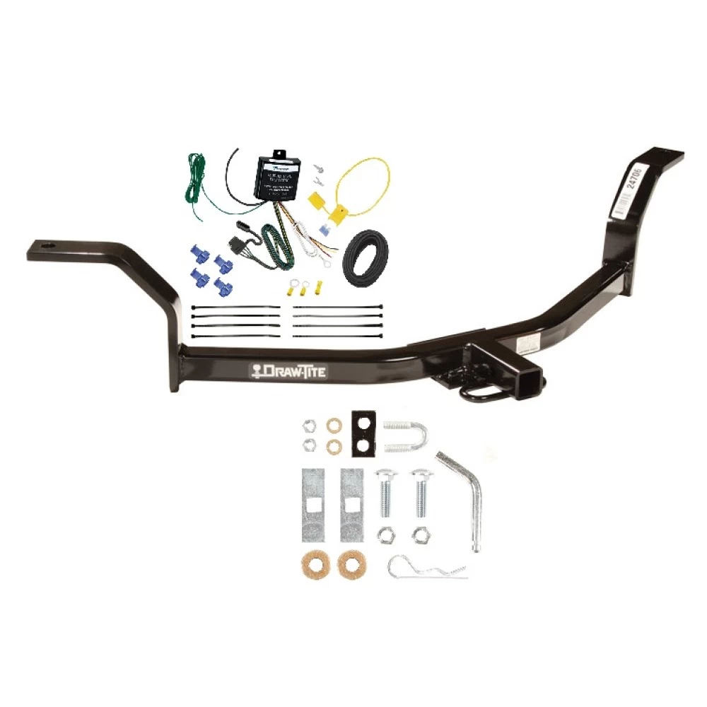 Trailer Tow Hitch For 01-05 Honda Civic Sedan Receiver w/ Wiring Harness Kit