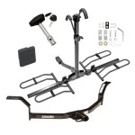 Trailer Tow Hitch For 01-05 Honda Civic Coupe & Sedan Platform Style 2 Bike Rack w/ Hitch Lock and Cover