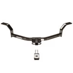 Trailer Tow Hitch For 01-05 Honda Civic Sedan Deluxe Package Wiring 2" and 1-7/8" Ball and Lock