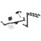 Trailer Tow Hitch w/ 4 Bike Rack For 93-07 Subaru Impreza tilt away adult or child arms fold down carrier w/ Lock and Cover