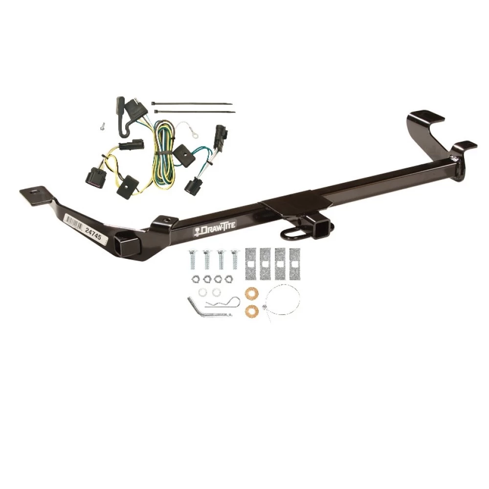 Trailer Tow Hitch For 05-06 Pontiac G5 Pursuit 05-10 Chevrolet Cobalt Receiver w/ Wiring Harness Kit