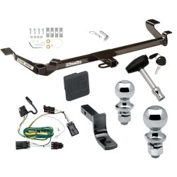 Trailer Tow Hitch For 05-10 Chevrolet Cobalt Coupe, Exc Sport and SS Deluxe Package Wiring 2" and 1-7/8" Ball and Lock
