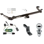 Trailer Tow Hitch For 05-10 Chevrolet Cobalt Coupe, Exc Sport and SS Complete Package w/ Wiring Draw Bar and 2" Ball