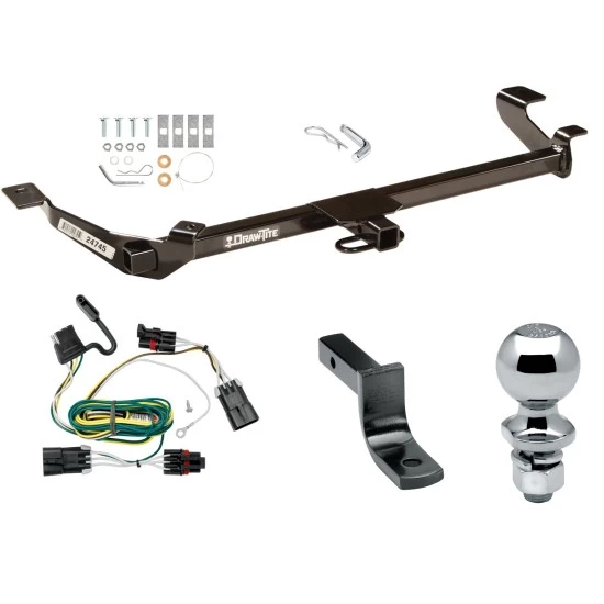 Trailer Tow Hitch For 05-10 Chevrolet Cobalt Coupe, Exc Sport and SS Complete Package w/ Wiring Draw Bar and 2" Ball