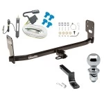 Trailer Tow Hitch For 05-09 Ford Mustang Complete Package w/ Wiring Draw Bar and 2" Ball