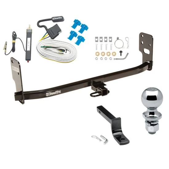 Trailer Tow Hitch For 05-09 Ford Mustang Complete Package w/ Wiring Draw Bar and 2" Ball