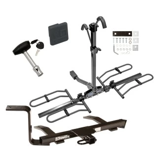 Trailer Tow Hitch For 99-09 VW Jetta Sedan City 2005 Old Body Style Platform Style 2 Bike Rack w/ Hitch Lock and Cover