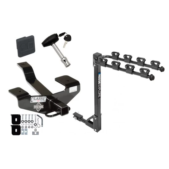 Custom Fit Trailer Hitch4 Bike Carrier Security Lock Pin Rubber Hitch Plug Cover Installation Hardware Installation Instructions 24754 1393100G 580407 2211 Draw-Tite Trailer Tow Hitch 4 Bike Rack 06-12 Mitsubishi Eclipse tilt away adult or child arms fo Trailer Tow Hitch w/ 4 Bike Rack For 06-12 Mitsubishi Eclipse tilt away adult or child arms fold down carrier w/ Lock and Cover