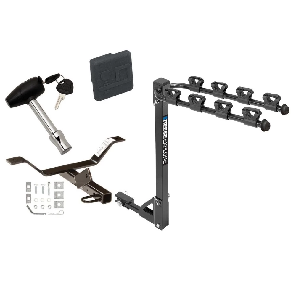 Custom Fit Trailer Hitch4 Bike Carrier Security Lock Pin Rubber Hitch Plug Cover Installation Hardware Installation Instructions 24755 1393100G 580407 2211 Draw-Tite Trailer Tow Hitch 4 Bike Rack 04-08 Acura TL tilt away adult or child arms fold down ca Trailer Tow Hitch w/ 4 Bike Rack For 04-08 Acura TL tilt away adult or child arms fold down carrier w/ Lock and Cover