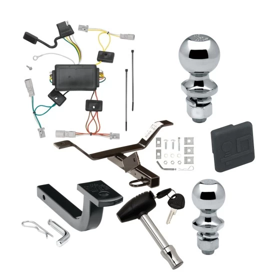 Trailer Tow Hitch For 04-08 Acura TL All Models Deluxe Package Wiring 2" and 1-7/8" Ball and Lock