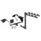Trailer Tow Hitch w/ 4 Bike Rack For 04-11 Chevy Cobalt HHR G5 GT Ion 3 Red Line tilt away adult or child arms fold down carrier w/ Lock and Cover