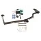 Trailer Tow Hitch For 06-11 Honda Civic Sedan Si & Hybrid Trailer Hitch Tow Receiver w/ Wiring Harness Kit