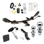 Trailer Tow Hitch For 06-09 Ford Fusion All Models Deluxe Package Wiring 2" and 1-7/8" Ball and Lock