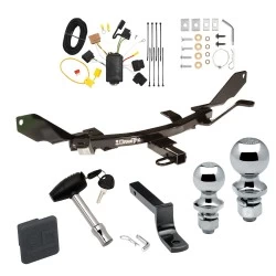 Trailer Tow Hitch For 06-09 Ford Fusion All Models Deluxe Package Wiring 2" and 1-7/8" Ball and Lock