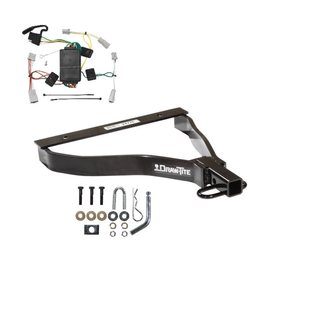 Trailer Tow Hitch For 07-08 Honda Fit All Models Trailer Hitch Tow Receiver w/ Wiring Harness Kit