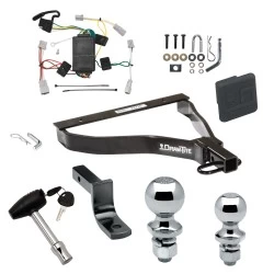 Trailer Tow Hitch For 07-08 Honda Fit All Models Deluxe Package Wiring 2" and 1-7/8" Ball and Lock