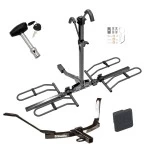 Trailer Tow Hitch For 03-07 Honda Accord Sedan & Coupe Platform Style 2 Bike Rack w/ Hitch Lock and Cover