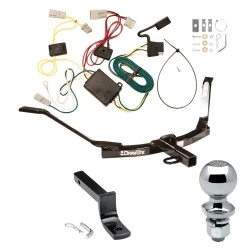 Trailer Tow Hitch For 03-07 Honda Accord Sedan Complete Package w/ Wiring Draw Bar and 1-7/8" Ball
