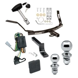 Trailer Tow Hitch For 98-02 Honda Accord (Sedan) 99-03 Acura TL CL Deluxe Package Wiring 2" and 1-7/8" Ball and Lock
