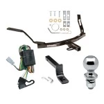 Trailer Tow Hitch For 98-02 Honda Accord (Sedan) 99-03 Acura TL CL Complete Package w/ Wiring Draw Bar and 1-7/8" Ball