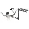 Trailer Tow Hitch w/ 4 Bike Rack For 07-11 Honda CR-V tilt away adult or child arms fold down carrier w/ Lock and Cover
