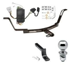 Trailer Tow Hitch For 07-11 Honda CR-V All Models Complete Package w/ Wiring Draw Bar and 2" Ball