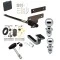 Trailer Tow Hitch For 07-12 Nissan Sentra Deluxe Package Wiring 2" and 1-7/8" Ball and Lock