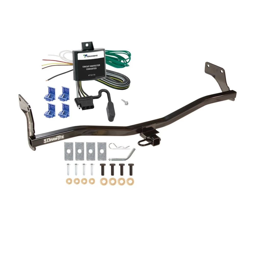Trailer Tow Hitch For 06-11 KIA Rio5 07-11 Hyundai Accent Tow Receiver w/ Wiring Harness Kit