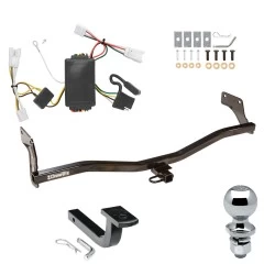 Trailer Tow Hitch For 07-10 Hyundai Elantra Complete Package w/ Wiring Draw Bar and 1-7/8" Ball